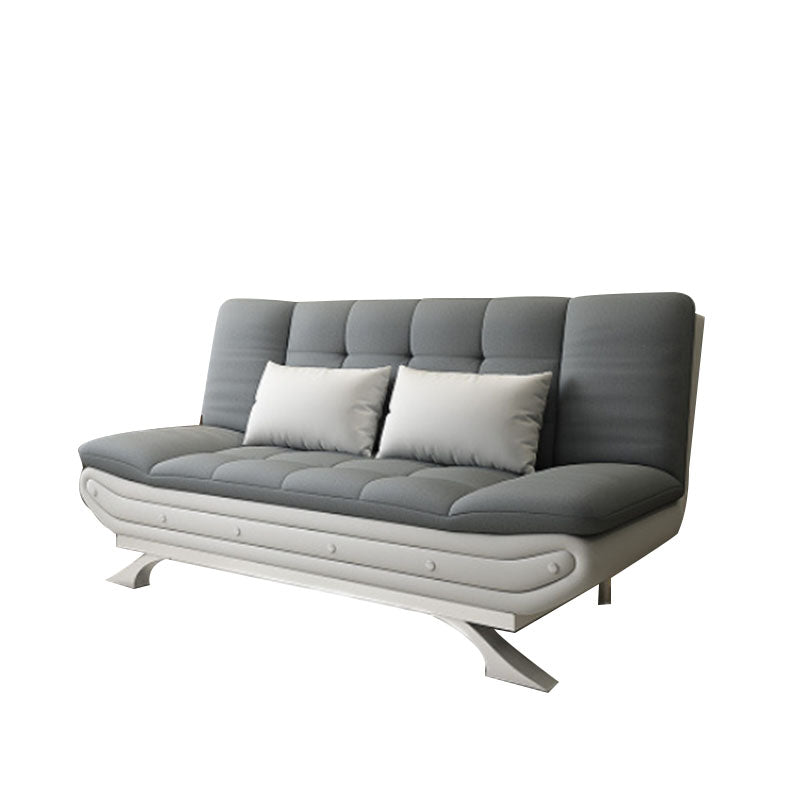 Convertible Sofa Fabric Split Back Sewn Pillow Back Settee for Living Room