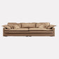 Faux Ledersofa 35.43 "D x 31,49" H Square Arm Sofa für Wohnzimmer