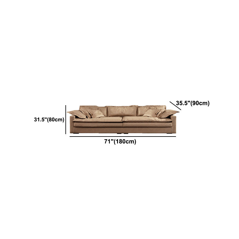 Faux Ledersofa 35.43 "D x 31,49" H Square Arm Sofa für Wohnzimmer