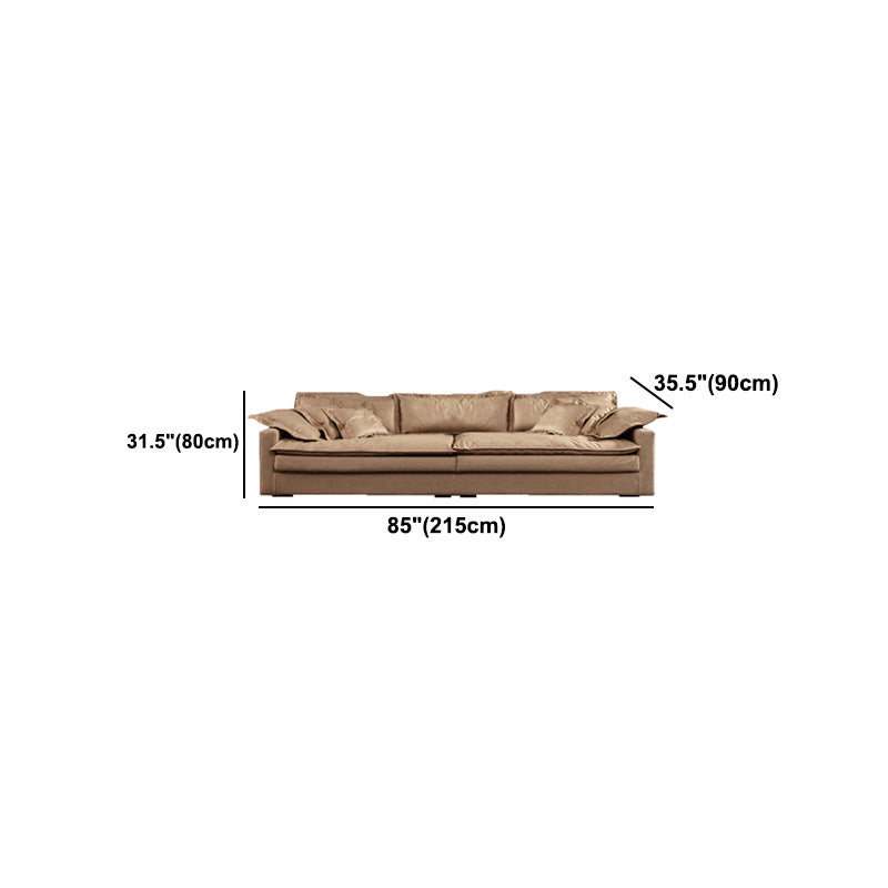 Faux Ledersofa 35.43 "D x 31,49" H Square Arm Sofa für Wohnzimmer