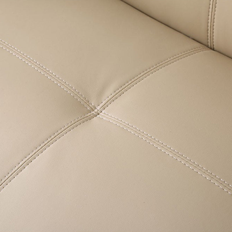 Modern Square Arm Stain Resistant Settee Couch in Orange/Ivory Cushions Clearhalo 'furn' 'furn_sofas' 'Furniture' 'Living Room Furniture' 'Sofa' 'sofas' 5784816_ffb8fc2a-f0f7-4874-b8ef-3bd9df83a547