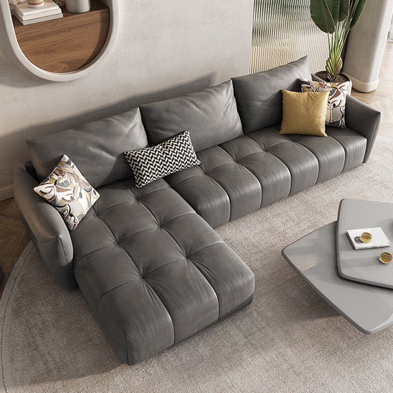 Cuscino grigio nuvoloso a braccio quadrata retro di divano resistente alle macchie contemporanee