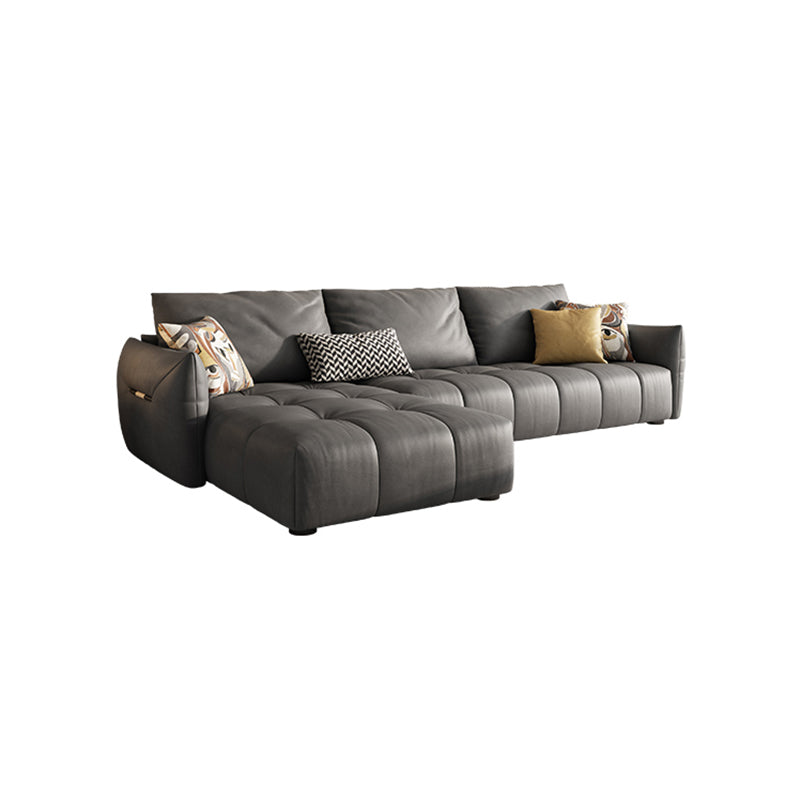 Cuscino grigio nuvoloso a braccio quadrata retro di divano resistente alle macchie contemporanee