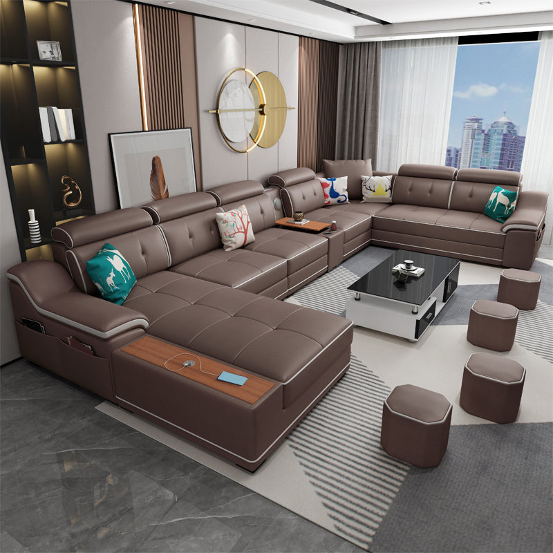 Sectores de muebles modulares resistentes a manchas modulares con forma de manchas en forma de U en forma de U