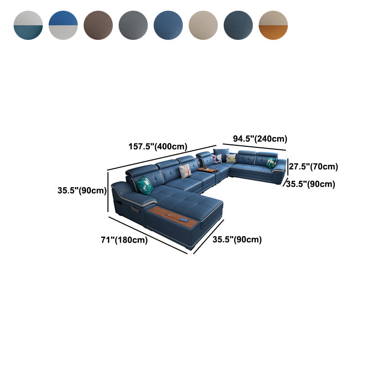 Sectores de muebles modulares resistentes a manchas modulares con forma de manchas en forma de U en forma de U