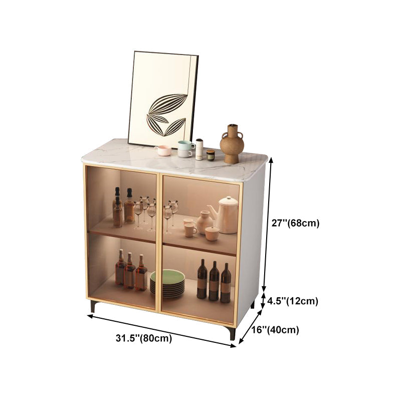 SIGNIFICATO STONE STONE GLAM STONE SITTURA 31,5 "H PASSEGGIO DI PASSEGGIO A 2 porte Server a 2 porte