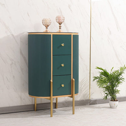 Modern Style Stone Buffet Sideboard 23.6"L Dining Room Buffet Server with Drawer 24"L x 15"W x 34"H Green Clearhalo 'buffet_sideboard' 'Buffets & Sideboards' 'furn' 'furn_buffet_sideboard' 'Furniture' 'Kitchen & Dining Furniture' 5784956