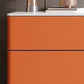 Stone and Wood Sideboard with Drawers Modern Buffet in Orange Clearhalo 'buffet_sideboard' 'Buffets & Sideboards' 'furn' 'furn_buffet_sideboard' 'Furniture' 'Kitchen & Dining Furniture' 5784987