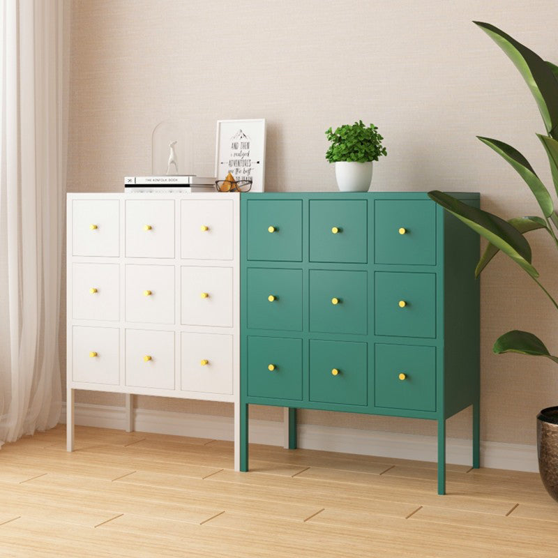 Ligne de salon en acier 38 "H Armoire de serveur buffet moderne avec tiroirs