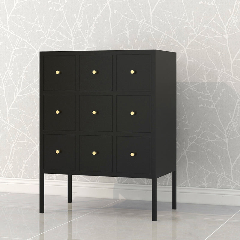 Ligne de salon en acier 38 "H Armoire de serveur buffet moderne avec tiroirs