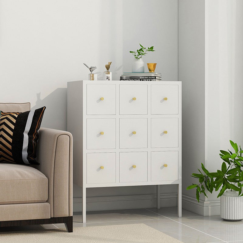 Ligne de salon en acier 38 "H Armoire de serveur buffet moderne avec tiroirs