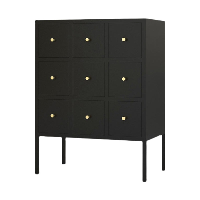 Ligne de salon en acier 38 "H Armoire de serveur buffet moderne avec tiroirs