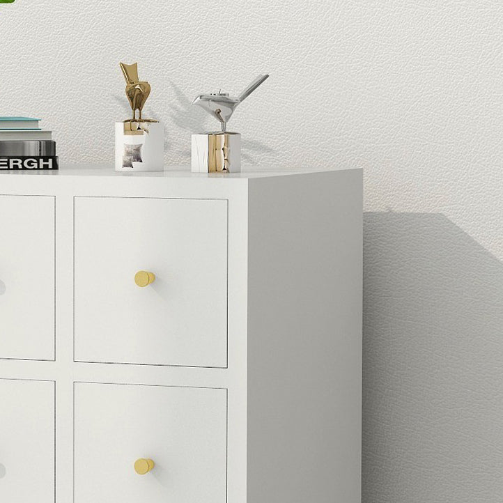 Ligne de salon en acier 38 "H Armoire de serveur buffet moderne avec tiroirs