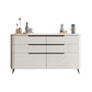 Modern Stone Sideboard a buffet con cassetti del soggiorno con gambe in legno massiccio