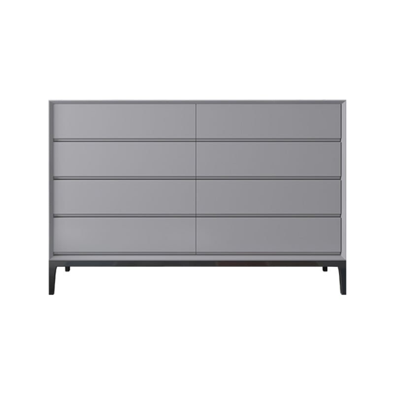 Stone and Steel Dining Server Modern 8 Drawers Buffet for Living Room Clearhalo 'buffet_sideboard' 'Buffets & Sideboards' 'furn' 'furn_buffet_sideboard' 'Furniture' 'Kitchen & Dining Furniture' 5785038