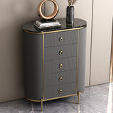 Moderno soggiorno a buffet in pietra e buffet in legno ingegnerizzato