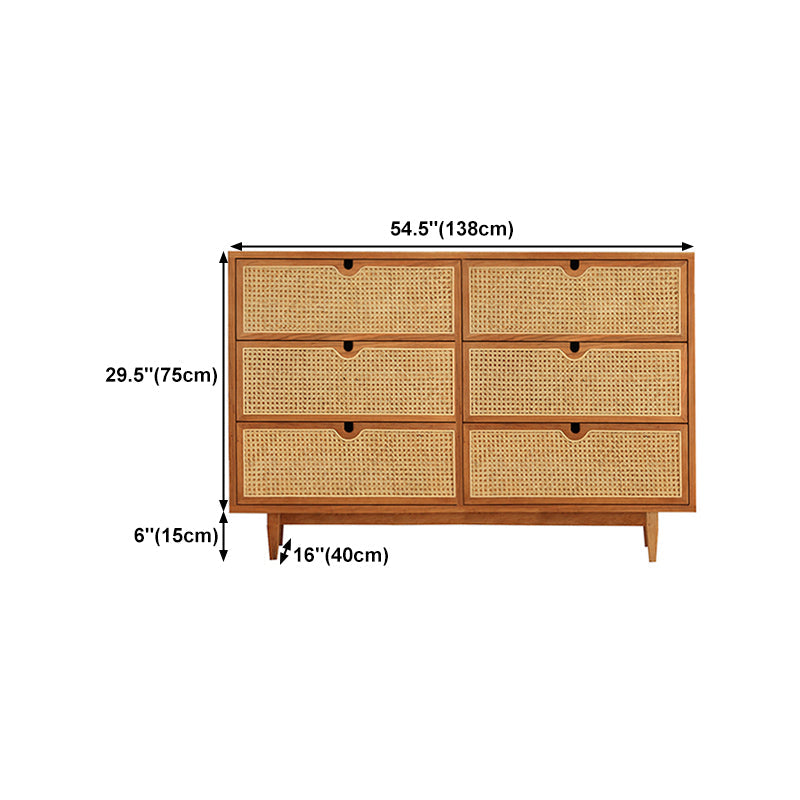 Buffet in legno massiccio di pino moderno soggiorno naturale a buffet con cassetti