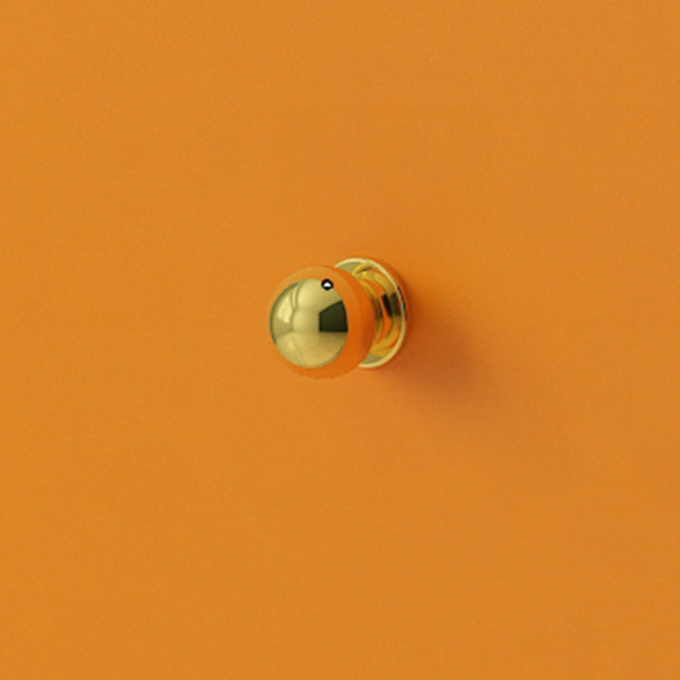 6-schädiger Holz Sideboard 47,5 "l modernes Orangenbuffet für Esszimmer