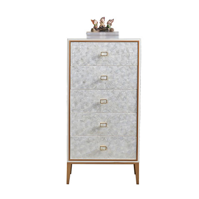 Modern Living Room Buffet Wood and Metal Sideboard Buffet in White 21"L x 16"W x 33"H Clearhalo 'buffet_sideboard' 'Buffets & Sideboards' 'furn' 'furn_buffet_sideboard' 'Furniture' 'Kitchen & Dining Furniture' 5785124