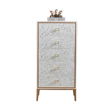 Modern Living Room Buffet Wood and Metal Sideboard Buffet in White 21"L x 16"W x 33"H Clearhalo 'buffet_sideboard' 'Buffets & Sideboards' 'furn' 'furn_buffet_sideboard' 'Furniture' 'Kitchen & Dining Furniture' 5785124