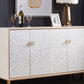 Modern Living Room Buffet Wood and Metal Sideboard Buffet in White Clearhalo 'buffet_sideboard' 'Buffets & Sideboards' 'furn' 'furn_buffet_sideboard' 'Furniture' 'Kitchen & Dining Furniture' 5785127