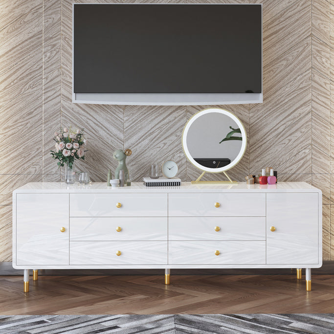 Moderno cuffia da pranzo in legno semplice credenza con cassetto per soggiorno senza specchio