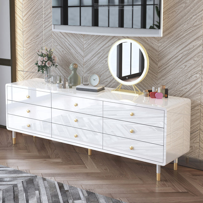 Moderno cuffia da pranzo in legno semplice credenza con cassetto per soggiorno senza specchio