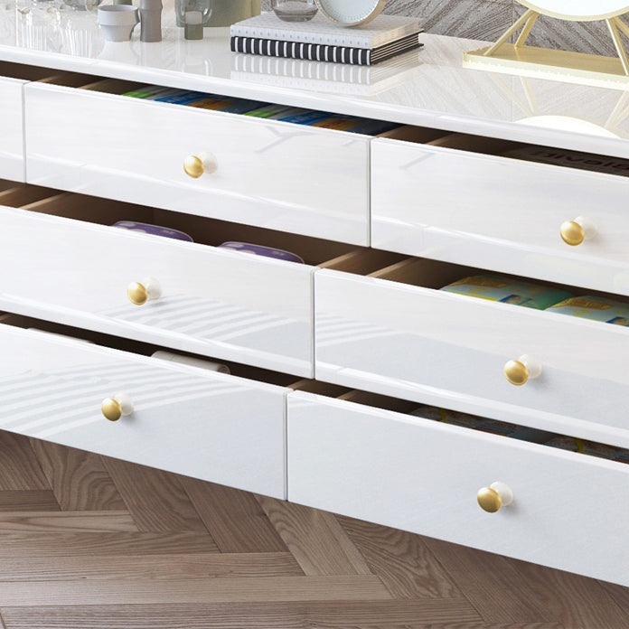 Moderno cuffia da pranzo in legno semplice credenza con cassetto per soggiorno senza specchio