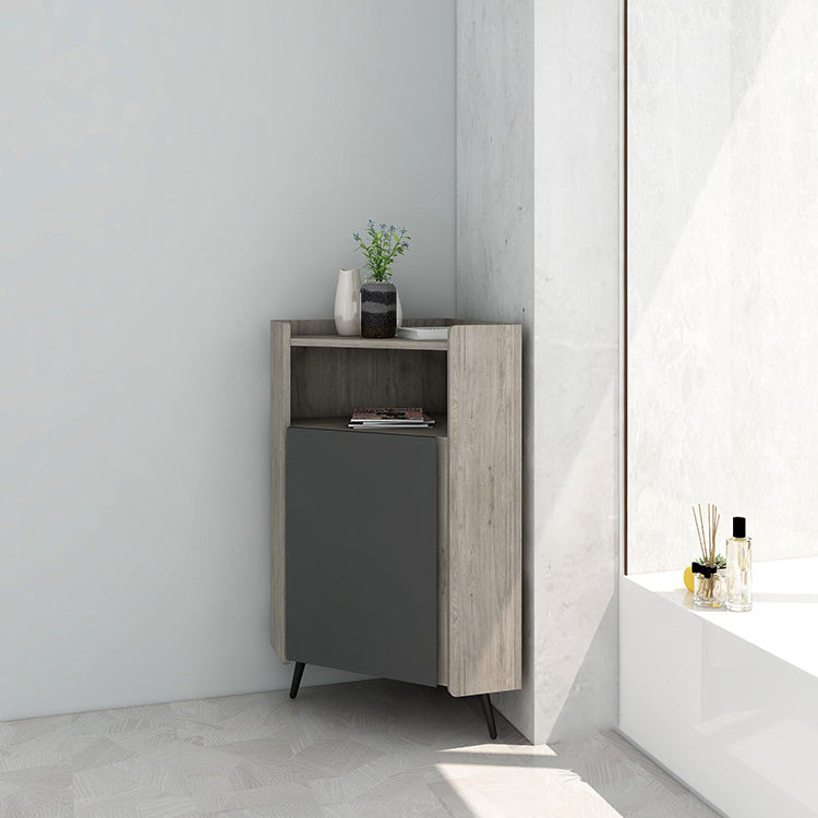 Glam Engineered Wood Buffet Sideboard 39.3"H 1-Door Dining Room Buffet Server Clearhalo 'buffet_sideboard' 'Buffets & Sideboards' 'furn' 'furn_buffet_sideboard' 'Furniture' 'Kitchen & Dining Furniture' 5785169