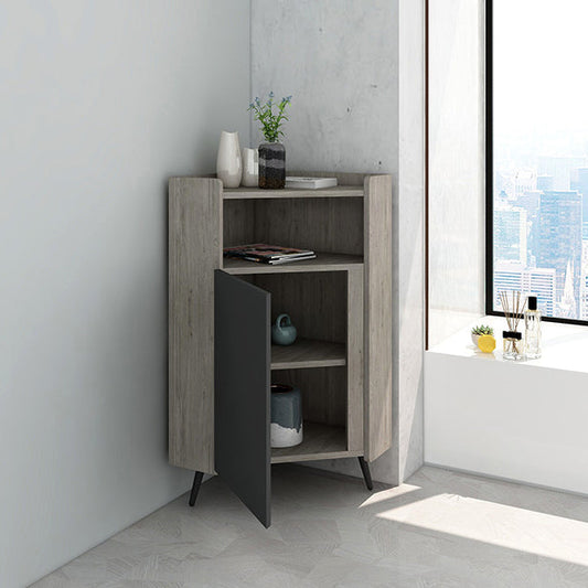 Glam Engineered Wood Buffet Sideboard 39.3"H 1-Door Dining Room Buffet Server Clearhalo 'buffet_sideboard' 'Buffets & Sideboards' 'furn' 'furn_buffet_sideboard' 'Furniture' 'Kitchen & Dining Furniture' 5785171