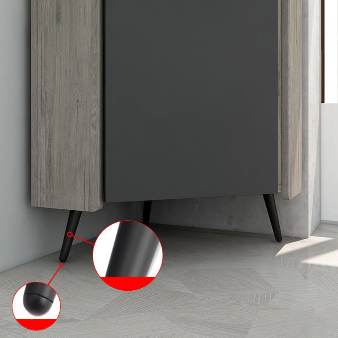 Glam Engineered Wood Buffet Sideboard 39.3"H 1-Door Dining Room Buffet Server Clearhalo 'buffet_sideboard' 'Buffets & Sideboards' 'furn' 'furn_buffet_sideboard' 'Furniture' 'Kitchen & Dining Furniture' 5785172