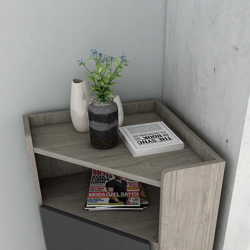 Glam Engineered Wood Buffet Sideboard 39.3"H 1-Door Dining Room Buffet Server Clearhalo 'buffet_sideboard' 'Buffets & Sideboards' 'furn' 'furn_buffet_sideboard' 'Furniture' 'Kitchen & Dining Furniture' 5785175