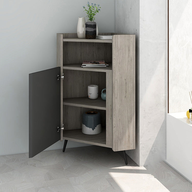 Glam Engineered Wood Buffet Sideboard 39.3"H 1-Door Dining Room Buffet Server Clearhalo 'buffet_sideboard' 'Buffets & Sideboards' 'furn' 'furn_buffet_sideboard' 'Furniture' 'Kitchen & Dining Furniture' 5785178