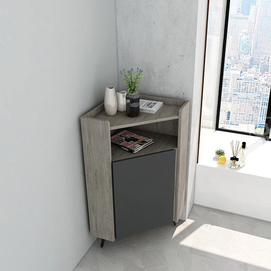 Glam Engineered Wood Buffet Sideboard 39.3"H 1-Door Dining Room Buffet Server Clearhalo 'buffet_sideboard' 'Buffets & Sideboards' 'furn' 'furn_buffet_sideboard' 'Furniture' 'Kitchen & Dining Furniture' 5785179