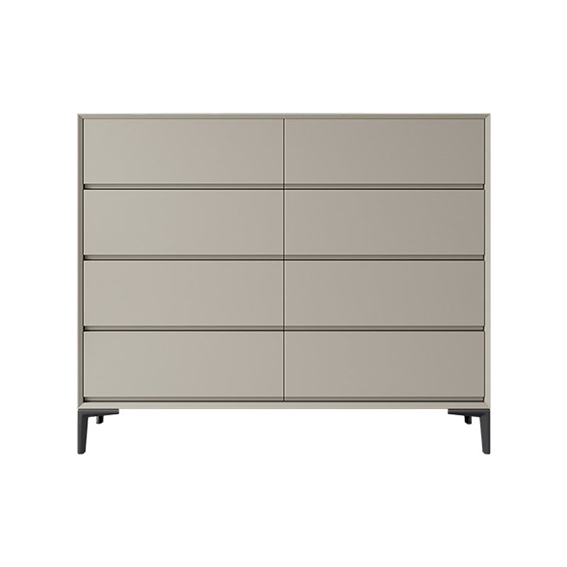 Modern Engineered Wood Buffet Sideboard 39.3"H 8-Drawer Buffet Server in Gray