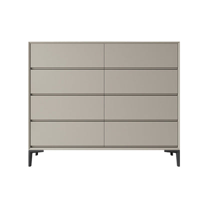 Modern Engineered Wood Buffet Sideboard 39.3"H 8-Drawer Buffet Server in Gray