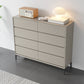 Modern Engineered Wood Buffet Sideboard 39.3"H 8-Drawer Buffet Server in Gray