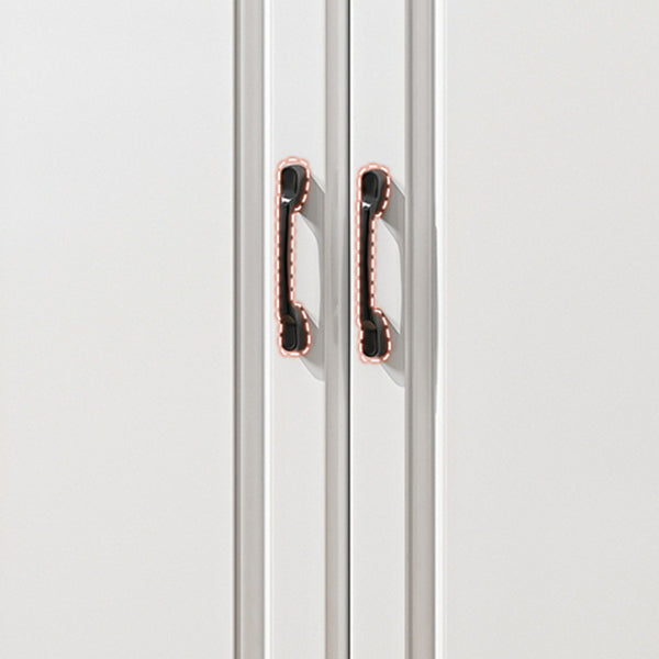 Server da pranzo bianco per soggiorno moderno ingegnerizzato in legno ingegnerizzato 32 "H