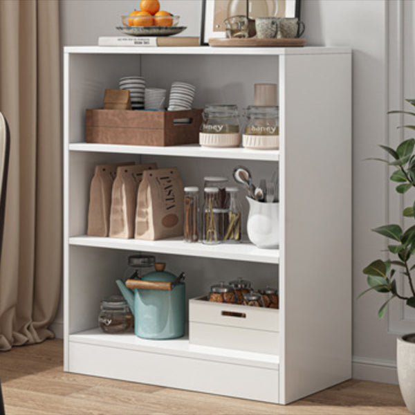 Server da pranzo bianco per soggiorno moderno ingegnerizzato in legno ingegnerizzato 32 "H