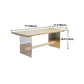 Modern Brown Solid Wood Table Specialty Dining Table for Home