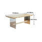 Modern Brown Solid Wood Table Specialty Dining Table for Home