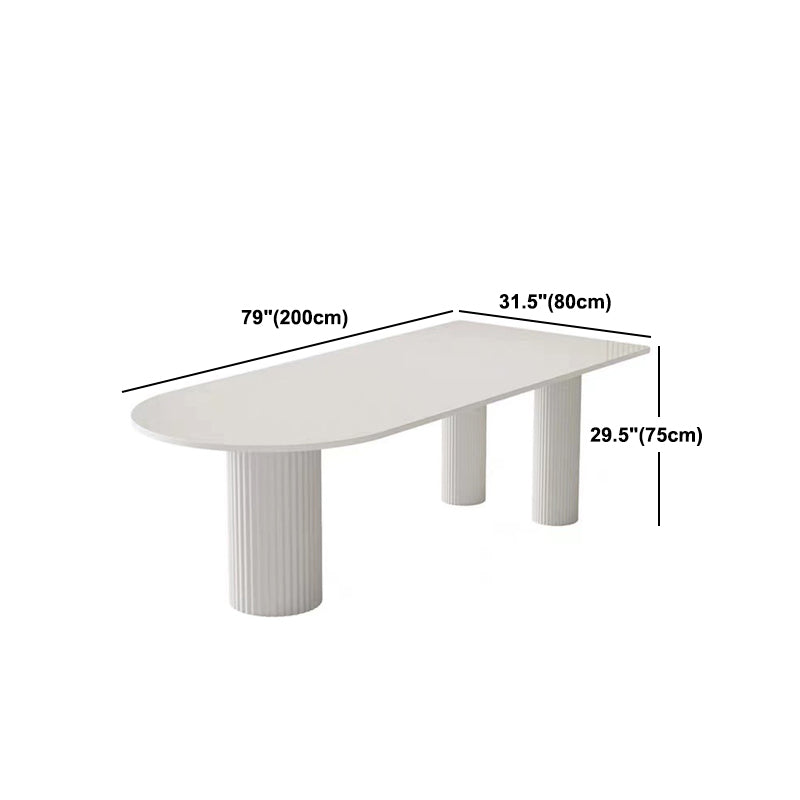 Simplicity Style 3-foot Furniture Stone Dining Room Collection Clearhalo 'Dining Tables & Seating' 'Dining Tables' 'dining_table' 'furn' 'furn_dining_table' 'Furniture' 'Kitchen & Dining Furniture' 5785333