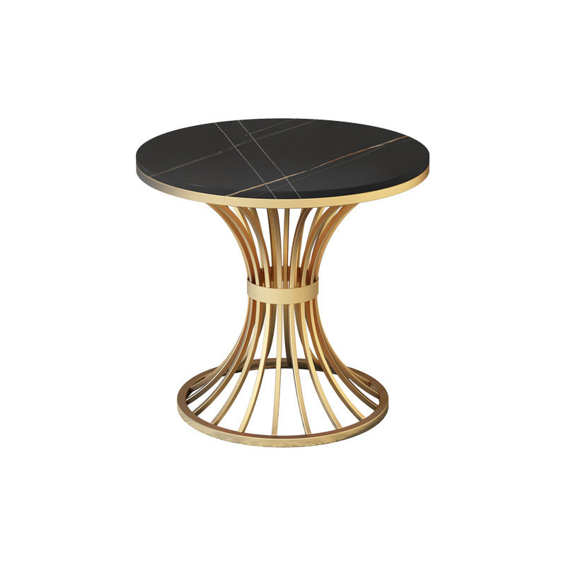 Mesa de lujo tradicional de lujo Mesa de piedra sinterizada con pedestal