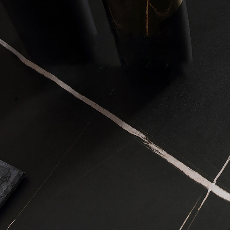 Mesa de lujo tradicional de lujo Mesa de piedra sinterizada con pedestal