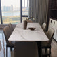 Modern White Top Stone Table Rectangle Dining Table for Kitchen