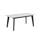 Modern White Top Stone Table Rectangle Dining Table for Kitchen