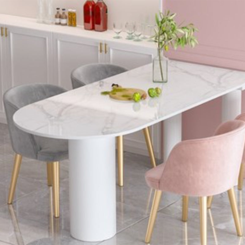 Contemporary Dining Table Stone 3-foot Furniture for Dining Room Clearhalo 'Dining Tables & Seating' 'Dining Tables' 'dining_table' 'furn' 'furn_dining_table' 'Furniture' 'Kitchen & Dining Furniture' 5785407