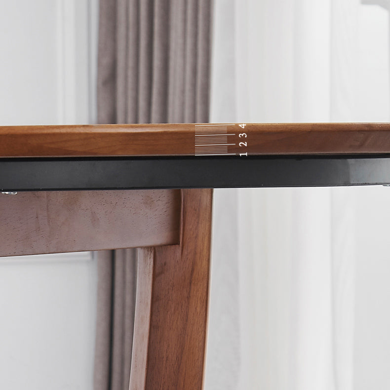 Contemporary Turntable Round Dining Table Ash Wood Sled Base Dining Table Clearhalo 'Dining Tables & Seating' 'Dining Tables' 'dining_table' 'furn' 'furn_dining_table' 'Furniture' 'Kitchen & Dining Furniture' 5785451