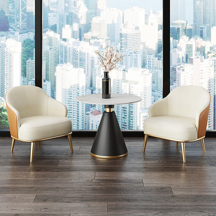 Metal Mesa de piedra sinterizada de metal de lujo tradicional de lujo para el hogar para el hogar