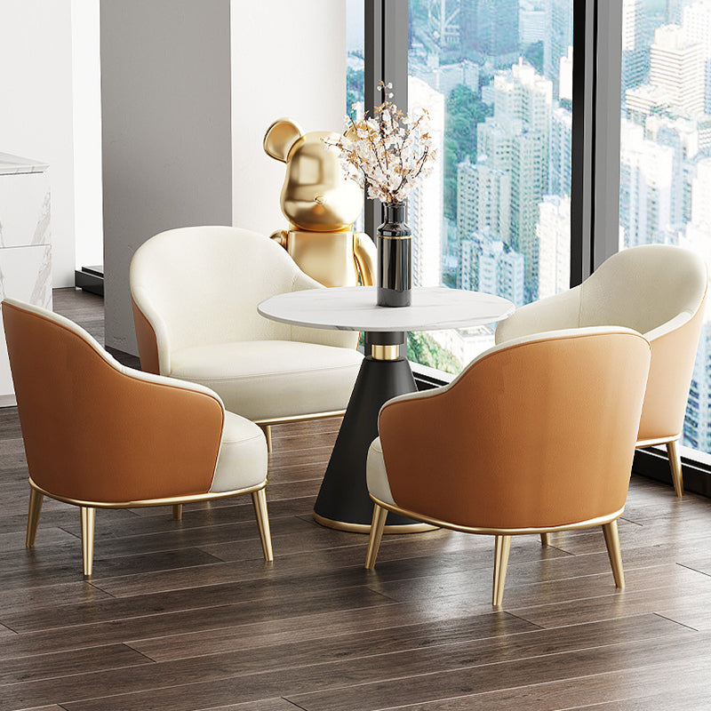 Metal Mesa de piedra sinterizada de metal de lujo tradicional de lujo para el hogar para el hogar